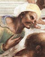 Averroës (detalj från Rafaels Skolan i Aten)