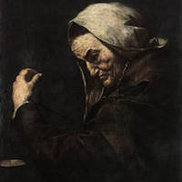 Äldre bankman (Ribera, "Vieja usurera", 1638)