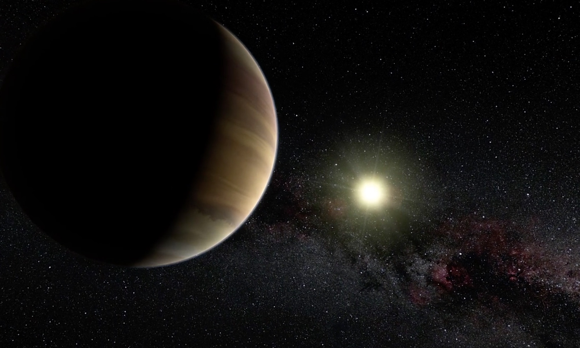 illustration av exoplaneten 51 Pegasi b